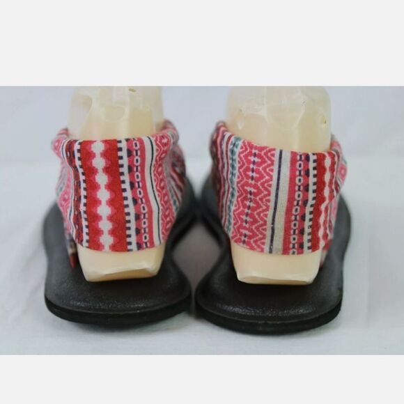 Sanuk Yoga Sandals Youth 4/5 Multicolored. - Picture 8 of 10